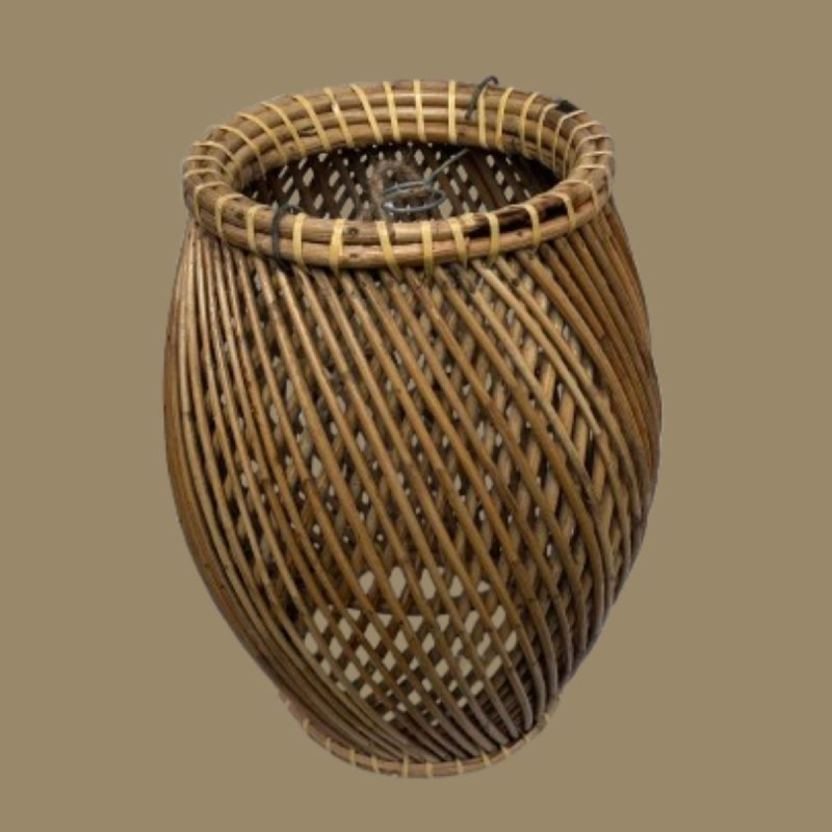Cane Floor Vase