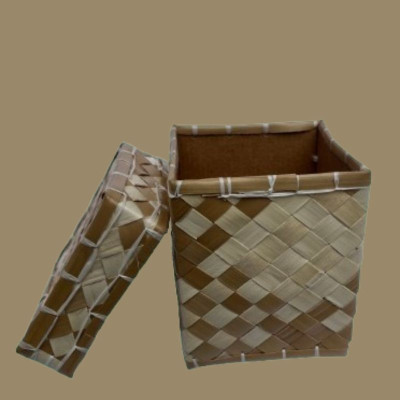 Handwoven Palmyrah Leaf Storage Box