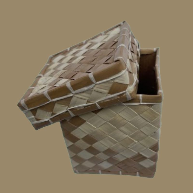 Handwoven Palmyrah Leaf Storage Box