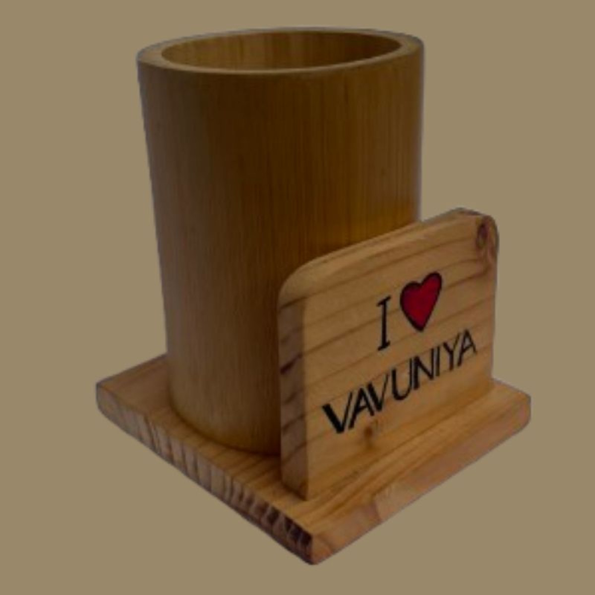 Multi-Purpose Bamboo Holder