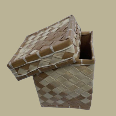 Handwoven Palmyrah Leaf Storage Box