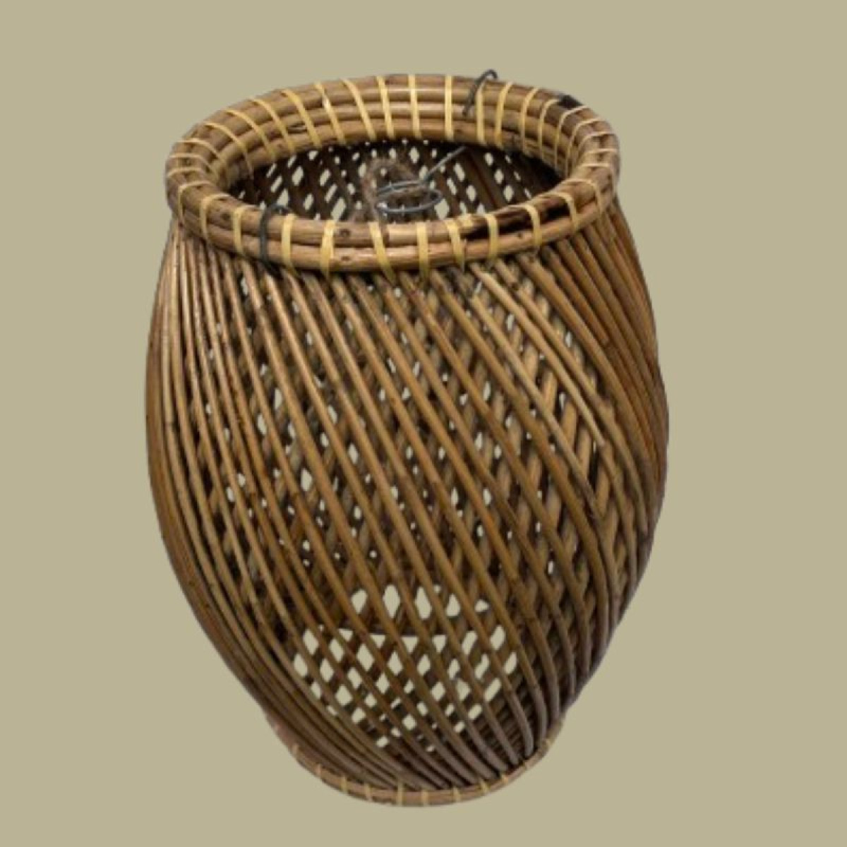 Cane Floor Vase