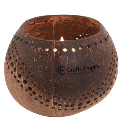 Coconut Tea Light  Candle Holder